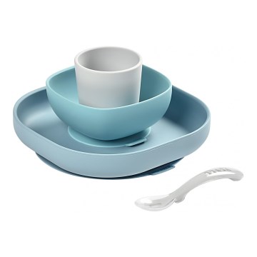 Beaba - Ensemble de repas pour enfants Jungle, 4 pièces