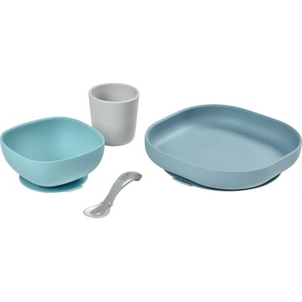 Beaba - Ensemble de repas pour enfants Jungle, 4 pièces