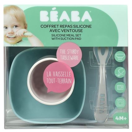 Beaba - Ensemble de repas pour enfants Jungle, 4 pièces