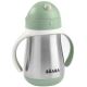 Beaba - Mug thermo-isolé avec paille 250 ml vert