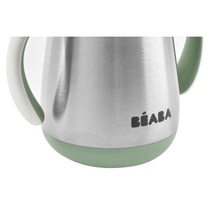 Beaba - Mug thermo-isolé avec paille 250 ml vert