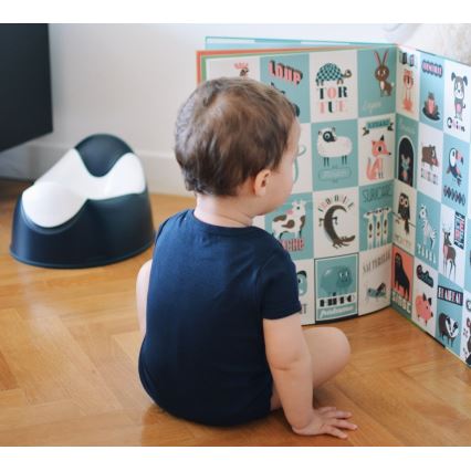 Beaba - Pot ergonomique bleu foncé