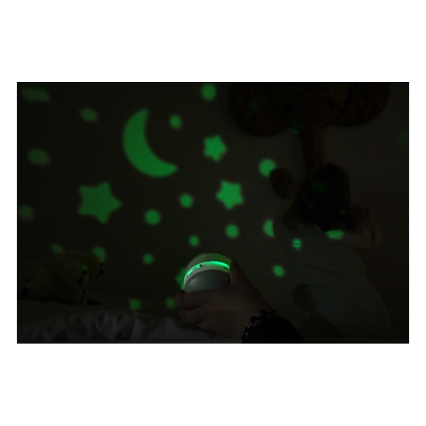 Beaba - Projecteur musical PIXIE USB/5V 1300 mAh vert