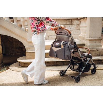 Beaba - Sac à langer pour poussette SYDNEY gris/beige