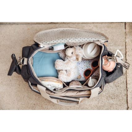 Beaba - Sac à langer pour poussette SYDNEY gris/beige