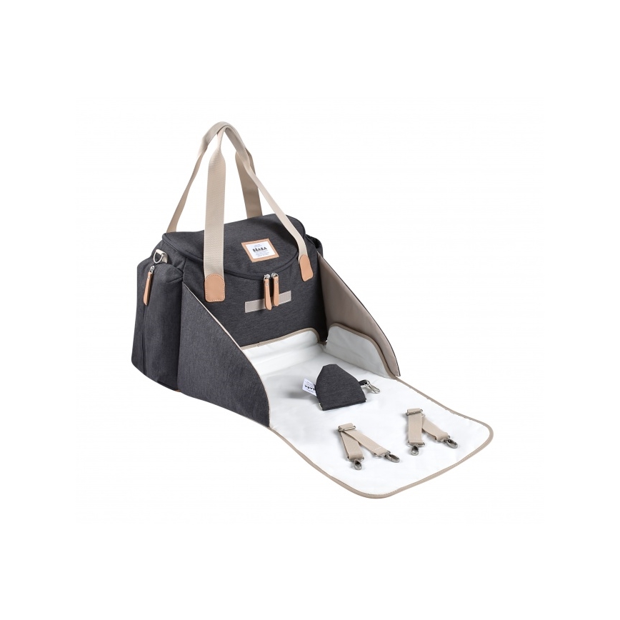 Beaba - Sac à langer pour poussette SYDNEY gris/beige