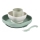 Beaba - Set de vaisselle pour enfants, vert sauge, 4 pièces