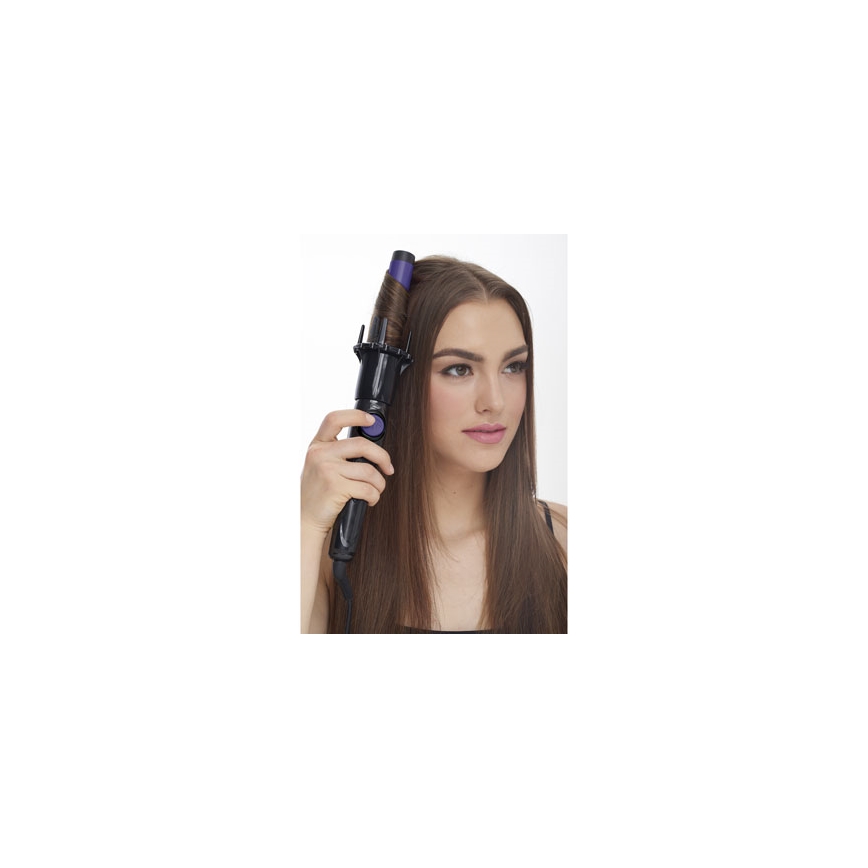 Bellissima 11307 - Fer à friser rotatif RICCI&CURL 230V noir/violet