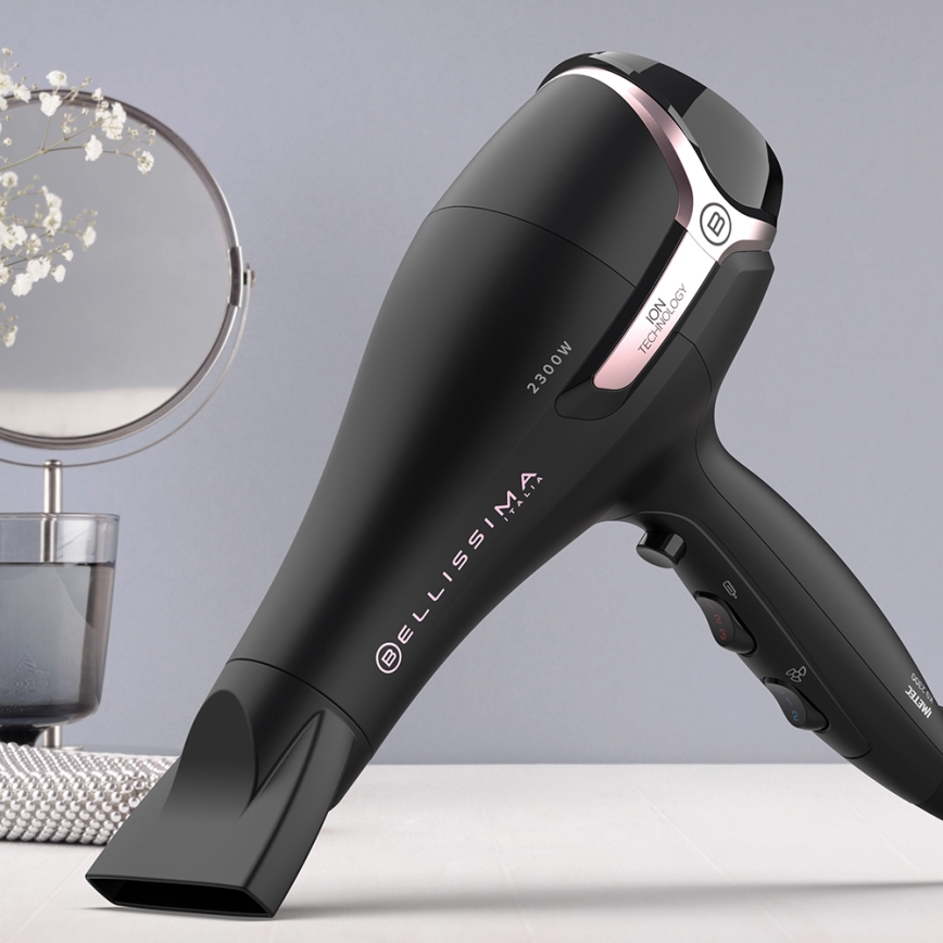 Bellissima 11860 - Sèche-cheveux 2300W/230V noir/rose