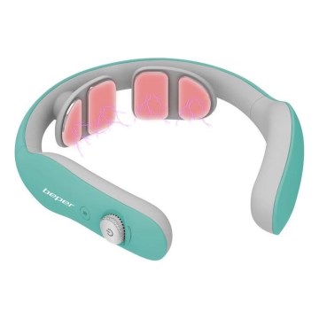 Beper - Appareil de massage cervical rechargeable EMS 5V/900 mAh vert menthe