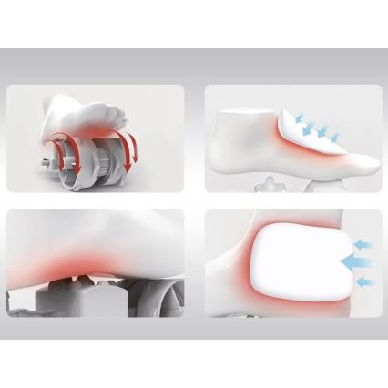 Beper - Appareil de massage shiatsu pour les pieds 36W/230V + télécommande