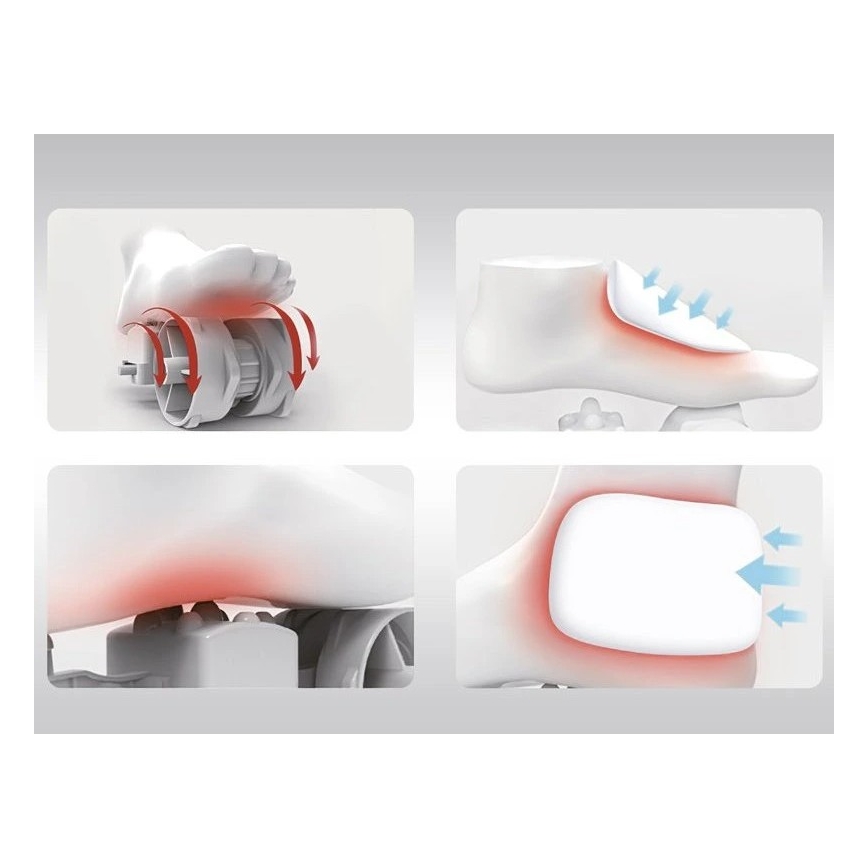 Beper - Appareil de massage shiatsu pour les pieds 36W/230V + télécommande