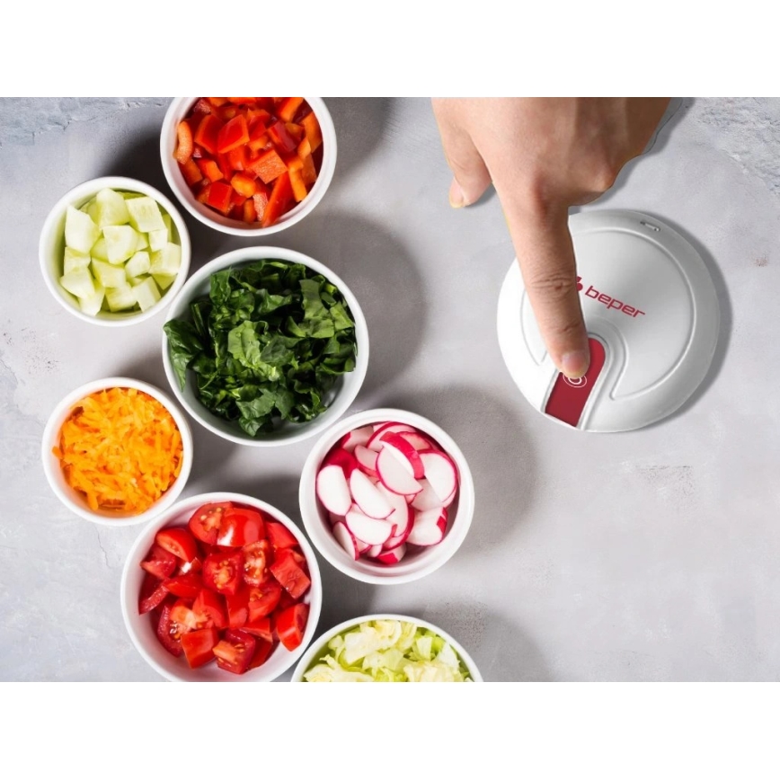 Beper - Hachoir rechargeable 30W/5V 1500 mAh 250 ml