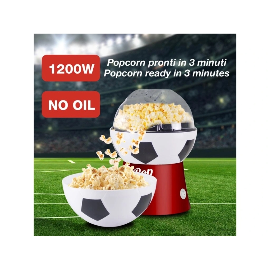 Beper - Machine à pop-corn 1200 W/230 V motif ballon de football