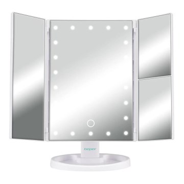 Beper - Miroir de maquillage avec éclairage LED 4xAAA/5V