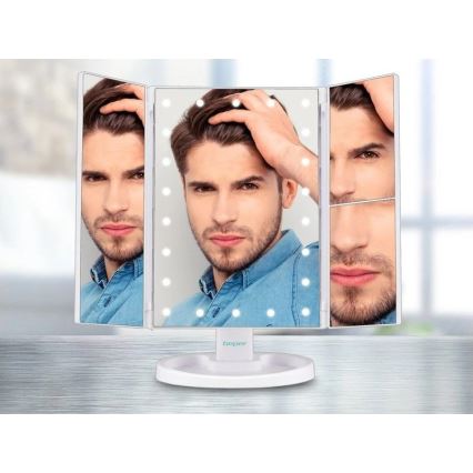 Beper - Miroir de maquillage avec éclairage LED 4xAAA/5V