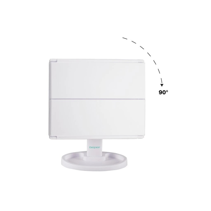 Beper - Miroir de maquillage avec éclairage LED 4xAAA/5V