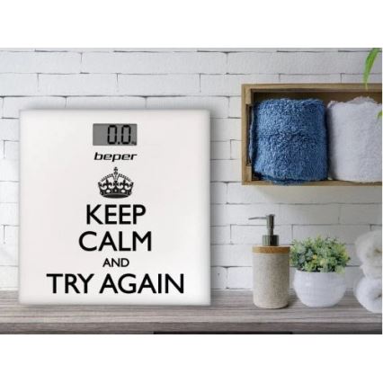 Beper - Pèse-personne numérique avec écran LCD 1xCR2032