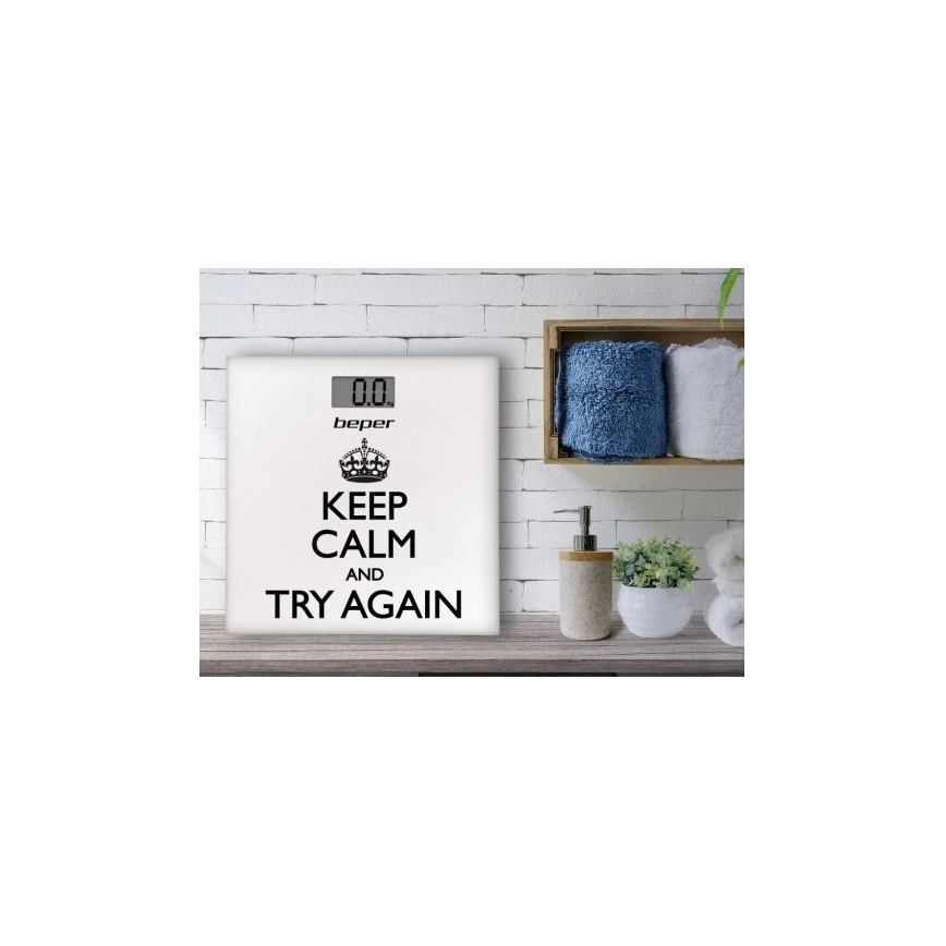 Beper - Pèse-personne numérique avec écran LCD 1xCR2032