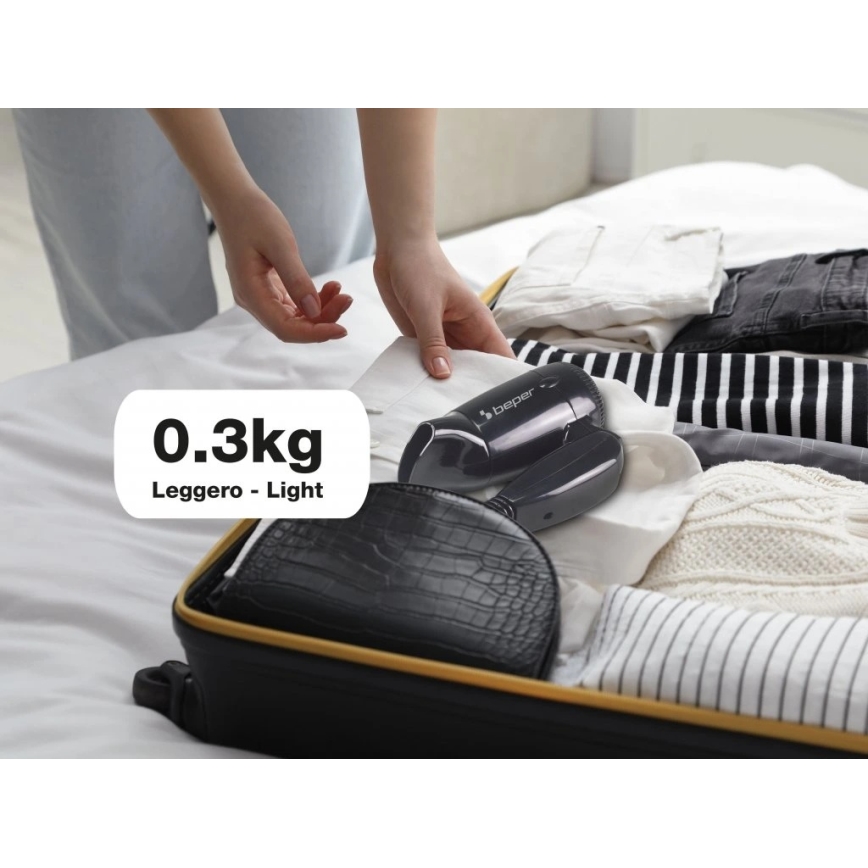 Beper - Sèche-cheveux de voyage 1200W/230V