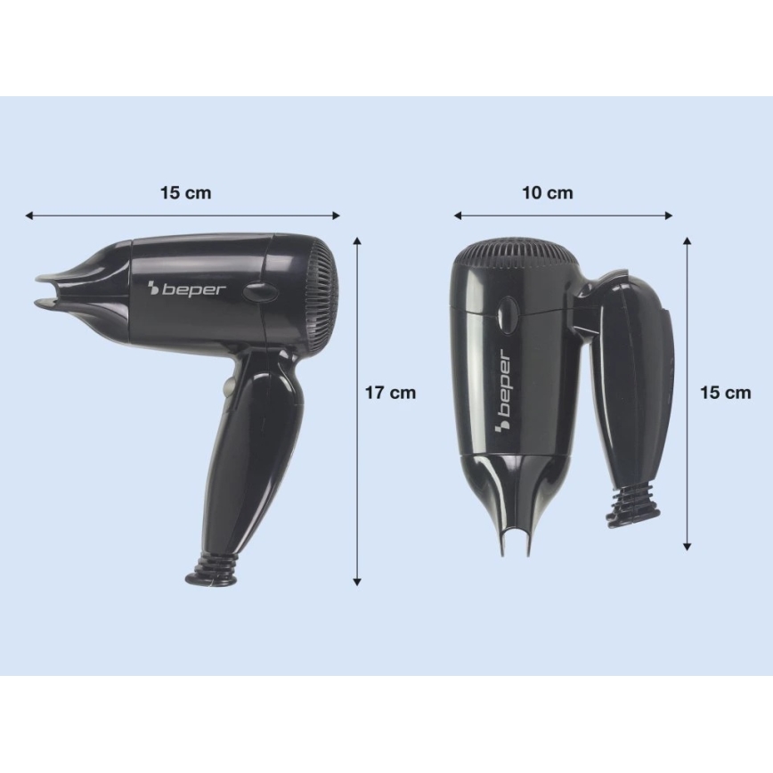 Beper - Sèche-cheveux de voyage 1200W/230V
