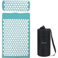 Beper - Tapis d'acupression et coussin couleur menthe