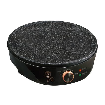 BerlingerHaus - Crêpière 1200W/230V noire/or rose