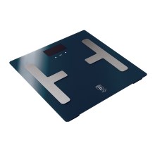 BerlingerHaus - Pèse-personne avec écran LCD 2xAAA bleu/matte chromé