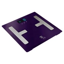 BerlingerHaus - Pèse-personne avec écran LCD 2xAAA violet/chrome mat