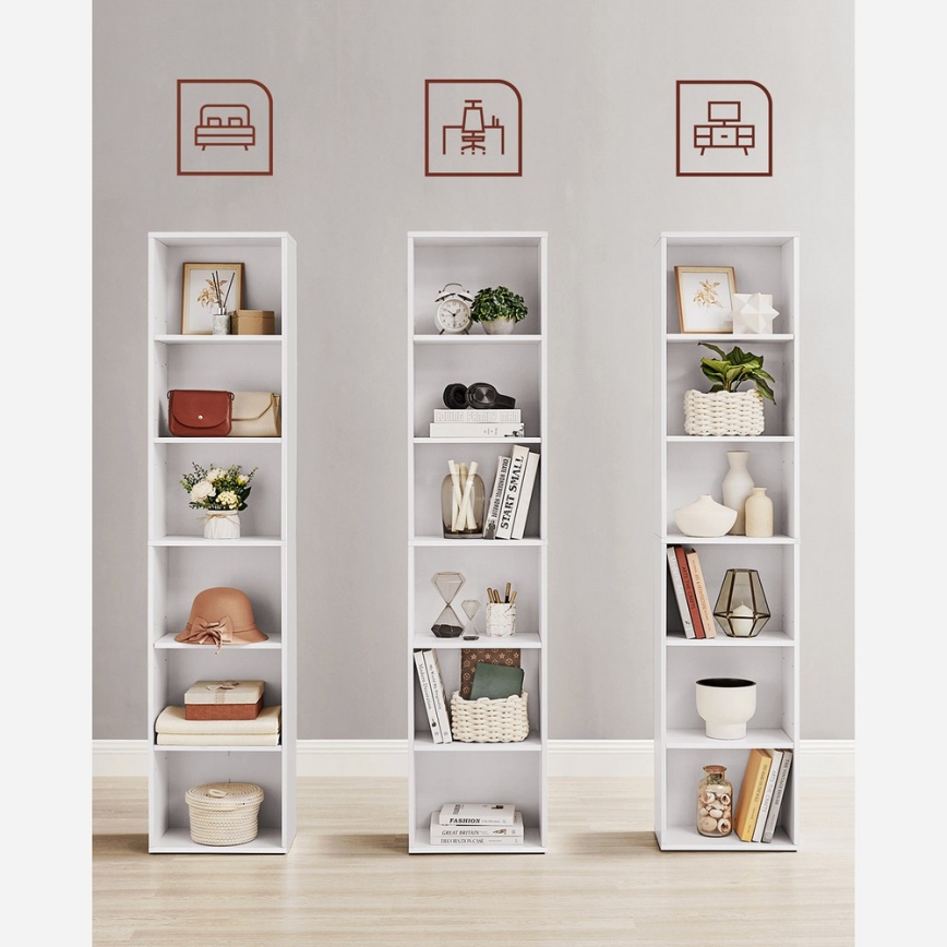 Bibliothèque DOVARO blanche