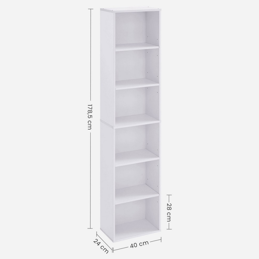 Bibliothèque DOVARO blanche