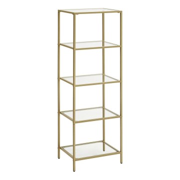 Bibliothèque GLASY 40x125x30 cm dorée