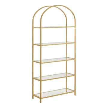 Bibliothèque GLASY 83x184x30 cm dorée