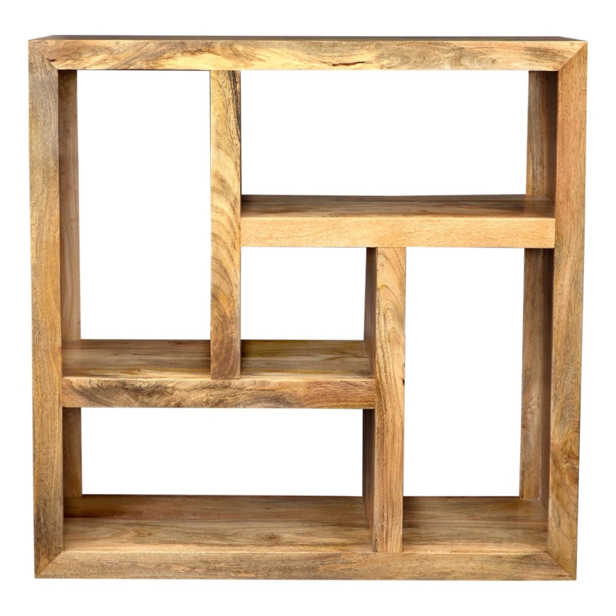 Bibliothèque HINA 110x110 cm bois massif/manguier