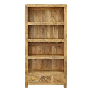 Bibliothèque HINA 180x90 cm bois massif/manguier