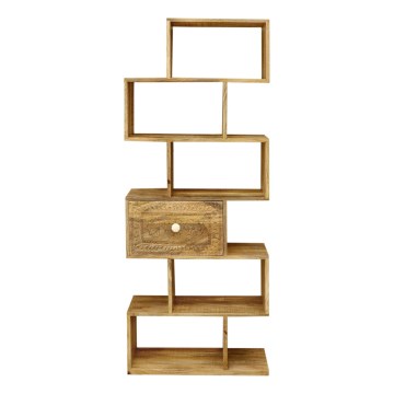 Bibliothèque MANU 150x60 cm bois massif/manguier