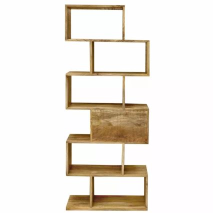 Bibliothèque MANU 150x60 cm bois massif/manguier