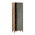 Bibliothèque MENTA 66x200x37 cm chêne Wotan/vert