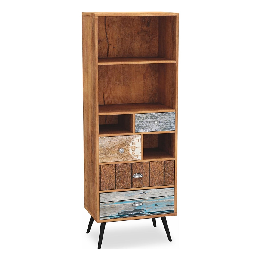 Bibliothèque MEZO 180x60 cm chêne wotan