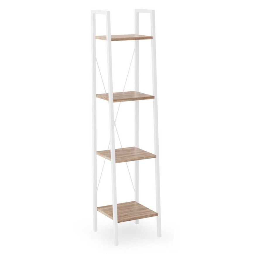 Bibliothèque NARVIK 148x34 cm blanc/chêne sonoma