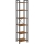 Bibliothèque NAVARO 40 x 179 x 30 cm marron/noir