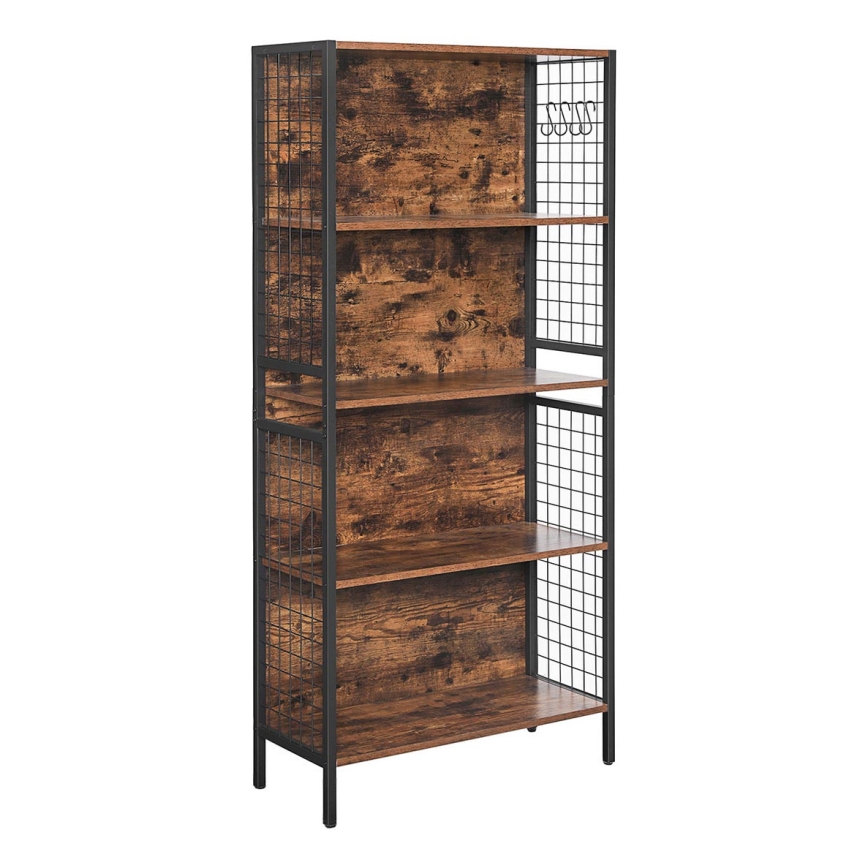 Bibliothèque NAVARO marron/noir