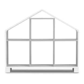 Bibliothèque pour enfants MIRUM 80,7x93,4 cm blanc/gris