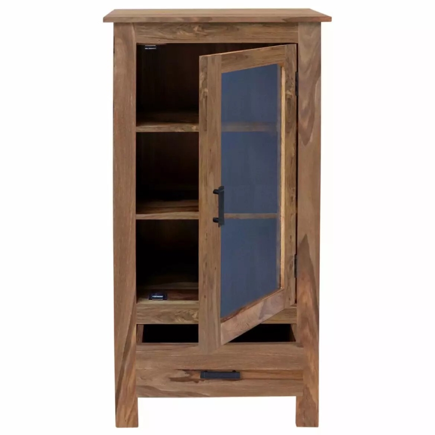 Bibliothèque RAMI 60x120x45 cm en bois massif de palissandre