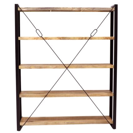 Bibliothèque RETRO 200x140 cm bois massif/manguier