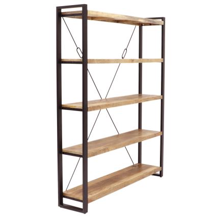 Bibliothèque RETRO 200x140 cm bois massif/manguier