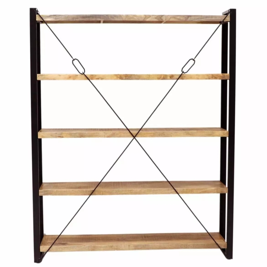 Bibliothèque RETRO 200x160 cm bois massif/manguier