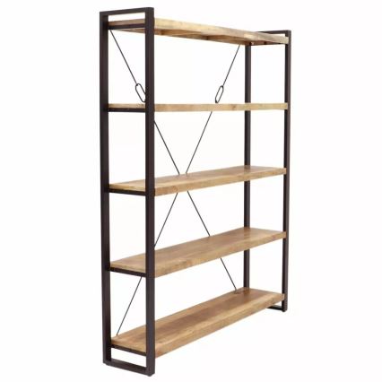 Bibliothèque RETRO 200x160 cm bois massif/manguier