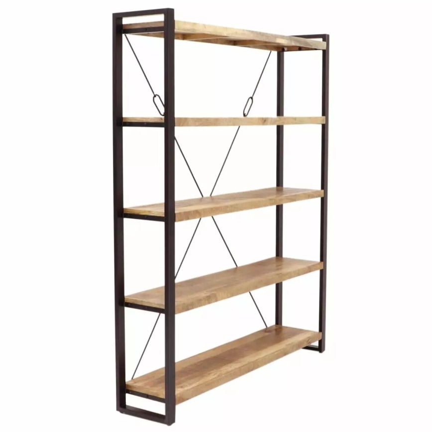 Bibliothèque RETRO 200x160 cm bois massif/manguier