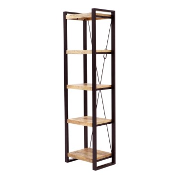 Bibliothèque RETRO 200x60 cm bois massif/manguier